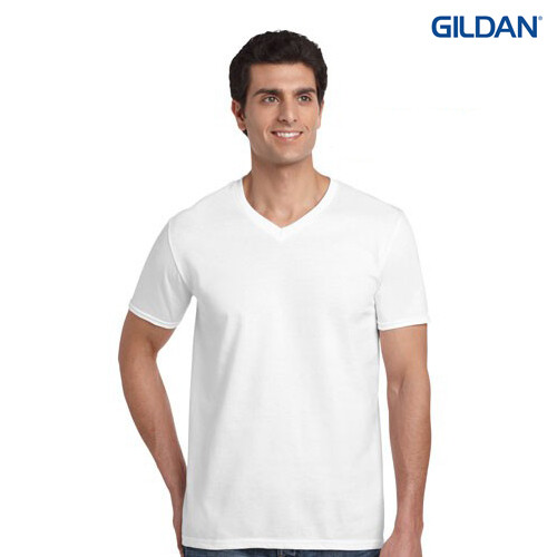 Gildan Softstyle Cotton V-Neck Tee - Unisex & Ladies (AW0009)