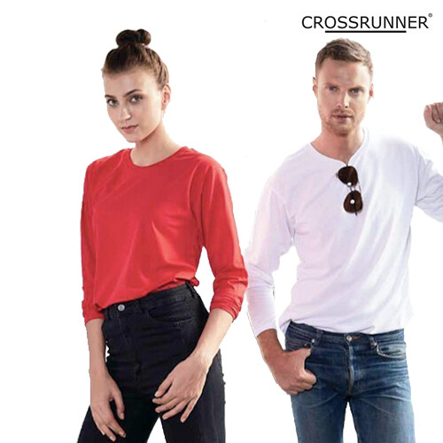 Crossrunner Dri Fit Round Neck Long Sleeve Tee - Unisex (AW0014)