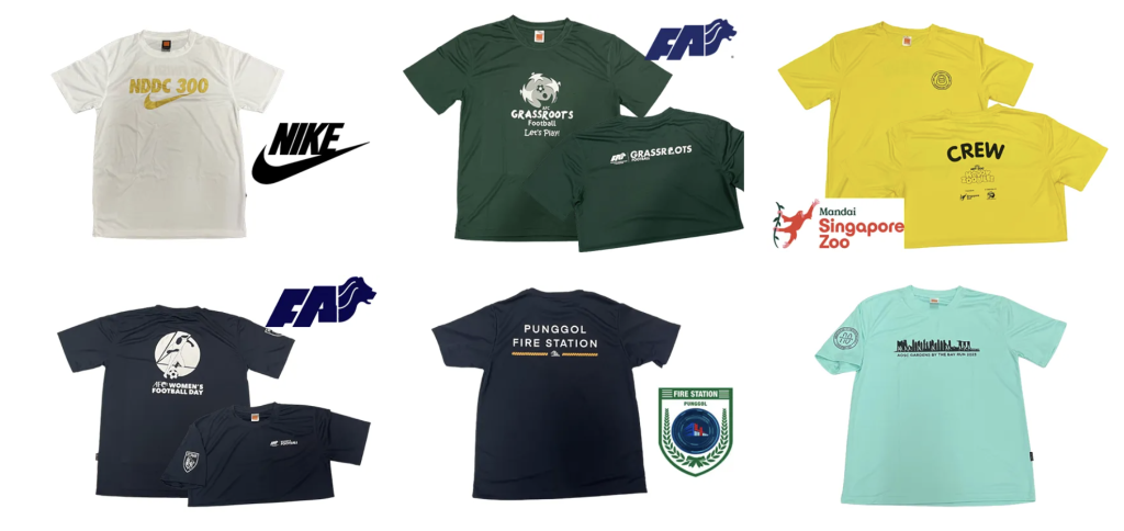 Custom Eyelet Dri Fit Round Neck Tee | Custom Dri Fit Tees Singapore | Printopia.sg