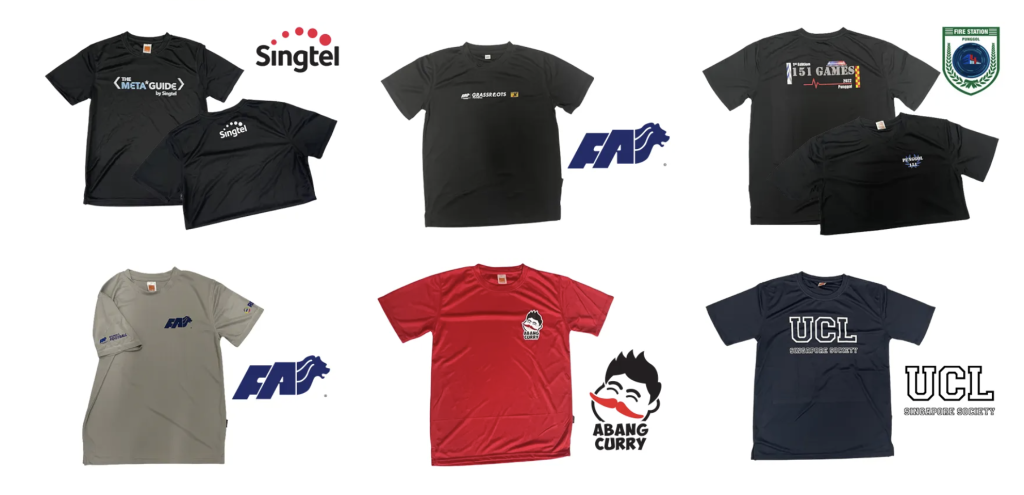 Custom Eyelet Dri Fit Round Neck Tee | Custom Dri Fit Tees Singapore | Printopia.sg