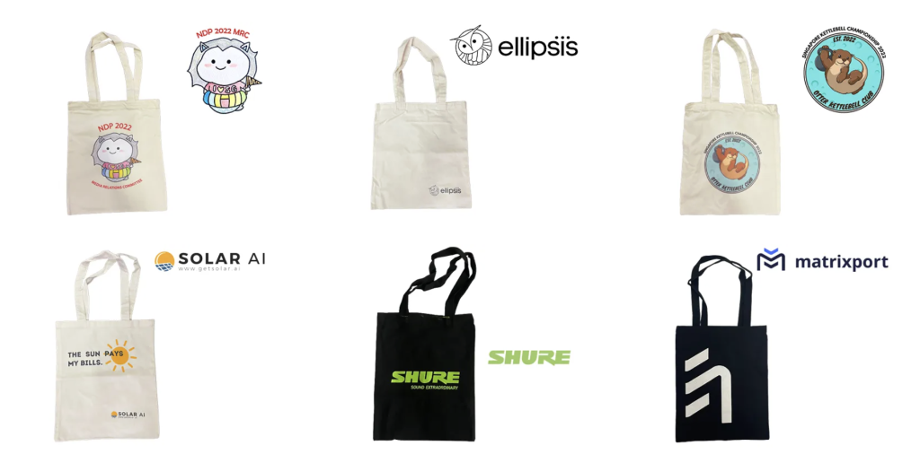 Customised A4 Cotton Tote Bag Singapore | Affordable Custom Tote Bags Singapore | Printopia.sg