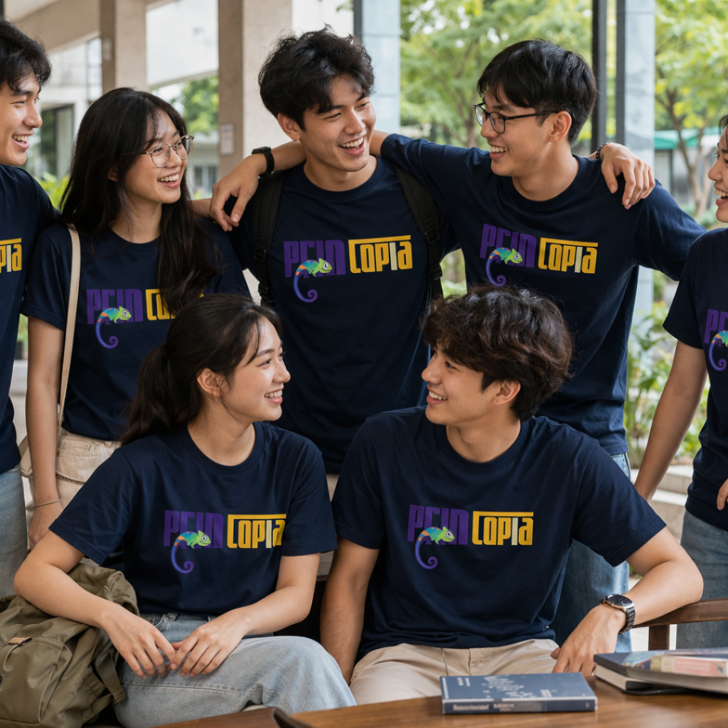 Customised Basic Cotton Round Neck Tee Unisex Singapore | Affordable Custom Tees Singapore