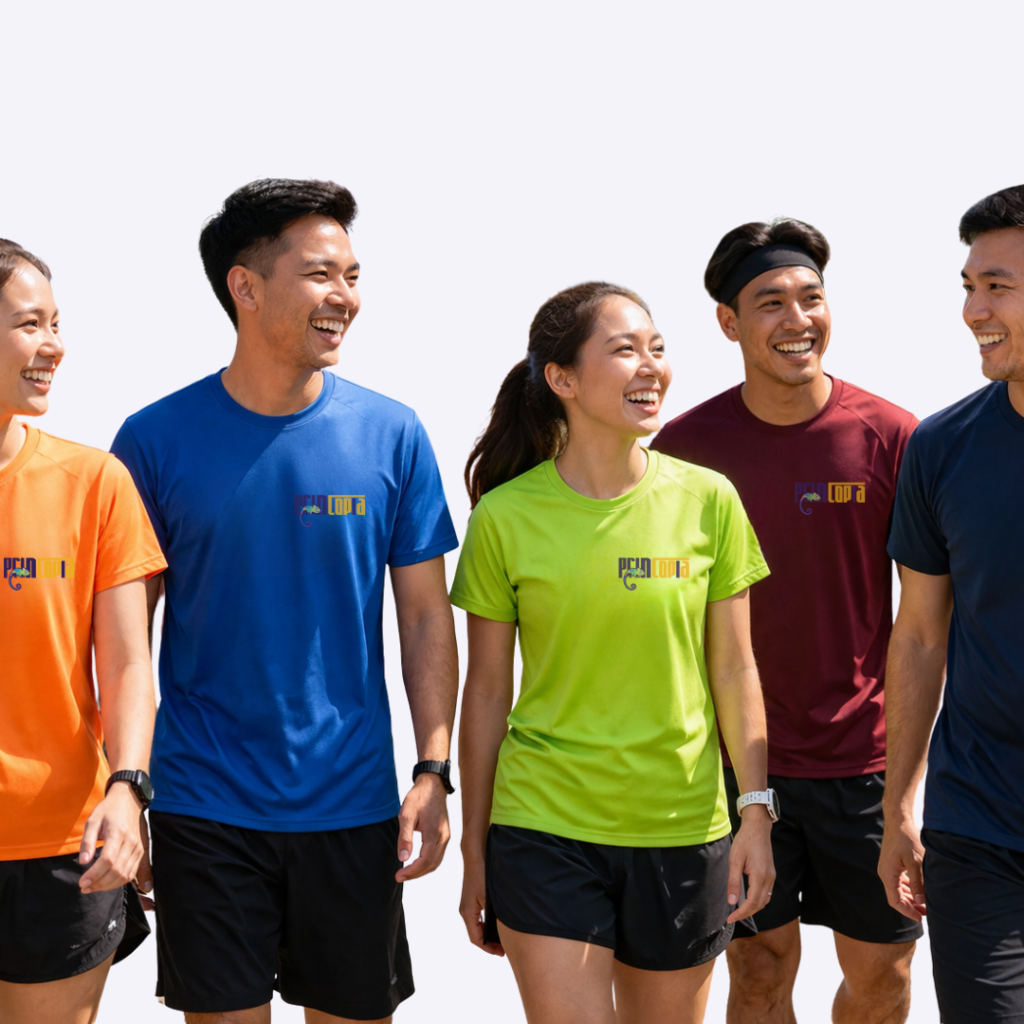 Customised Eyelet Dri Fit Round Neck Tee Singapore | Affordable Custom Tees Singapore