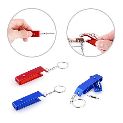 Mini Toolkit with Bottle Opener Keychain (PR0016)