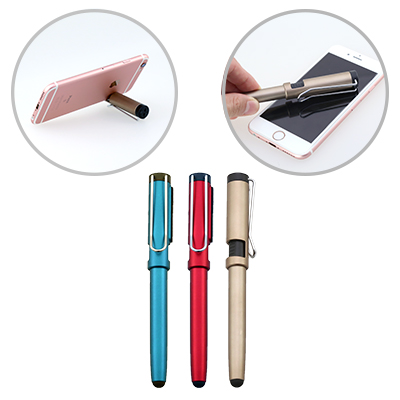 Hedge Plastic Ball Pen With Handphone Stand (STA0050)