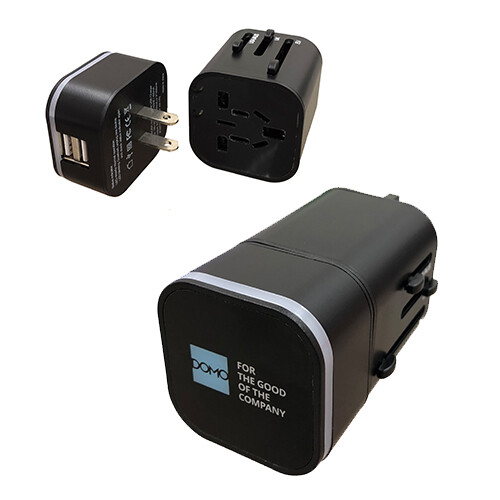 LED Travel Adaptor with 2 USB Port (TA0011)
