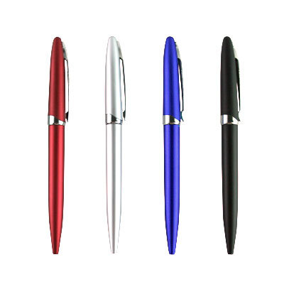 Spring Metallic Plastic Ball Pen (STA0077)