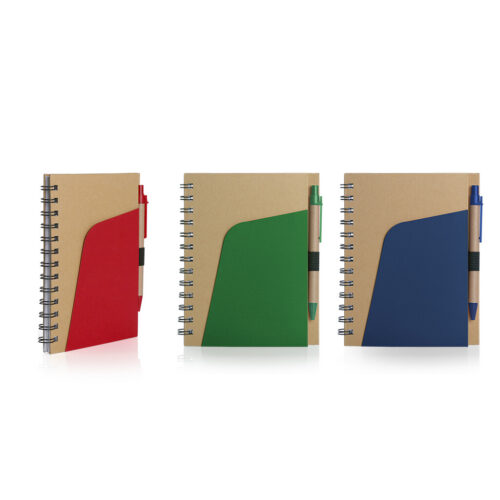 Eco-Friendly Notebook With Pocket And Pen (STA0103)