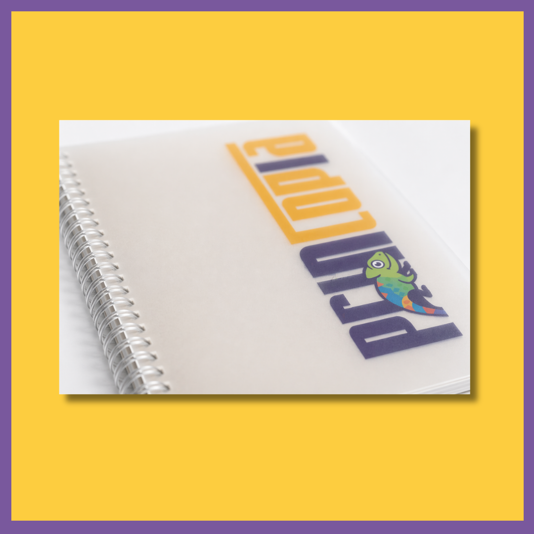 Custom A5 Wire-O Notebook with Frosted PVC Cover | Custom A5 Notebooks Singapore | Printopia.sg