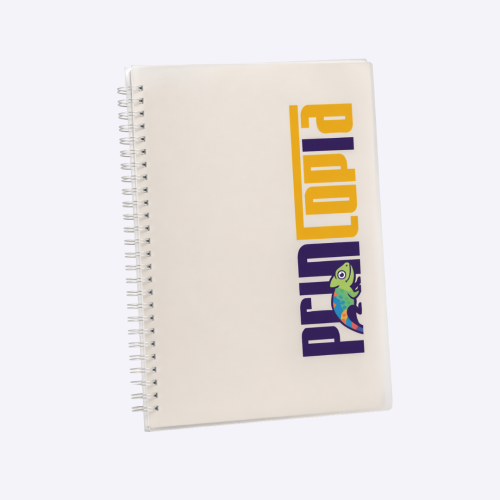 Custom A5 Wire-O Notebook with Frosted PVC Cover | Custom A5 Notebooks Singapore | Printopia.sg