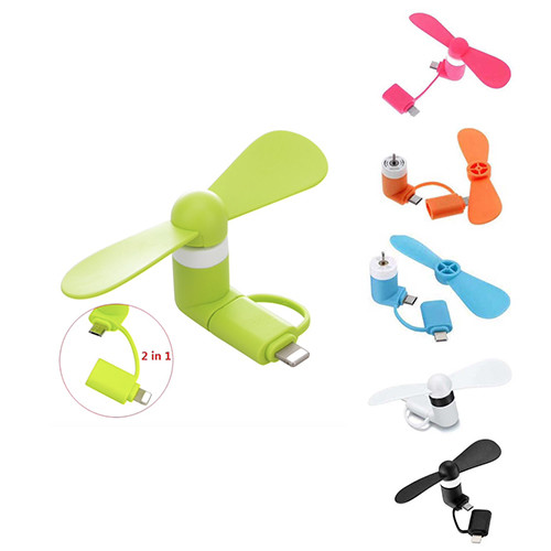 2 in 1 Portable Mini Fan for Handphone (GE0071)