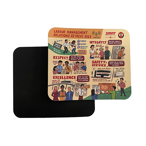 Laminated Paper Mousepad - EVA Base (PR0031)