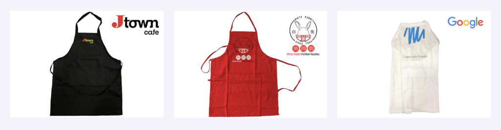 Custom Polyester Twill Apron | Double Front Pocket | Bulk F&B and Catering Uniform Singapore | Printopia
