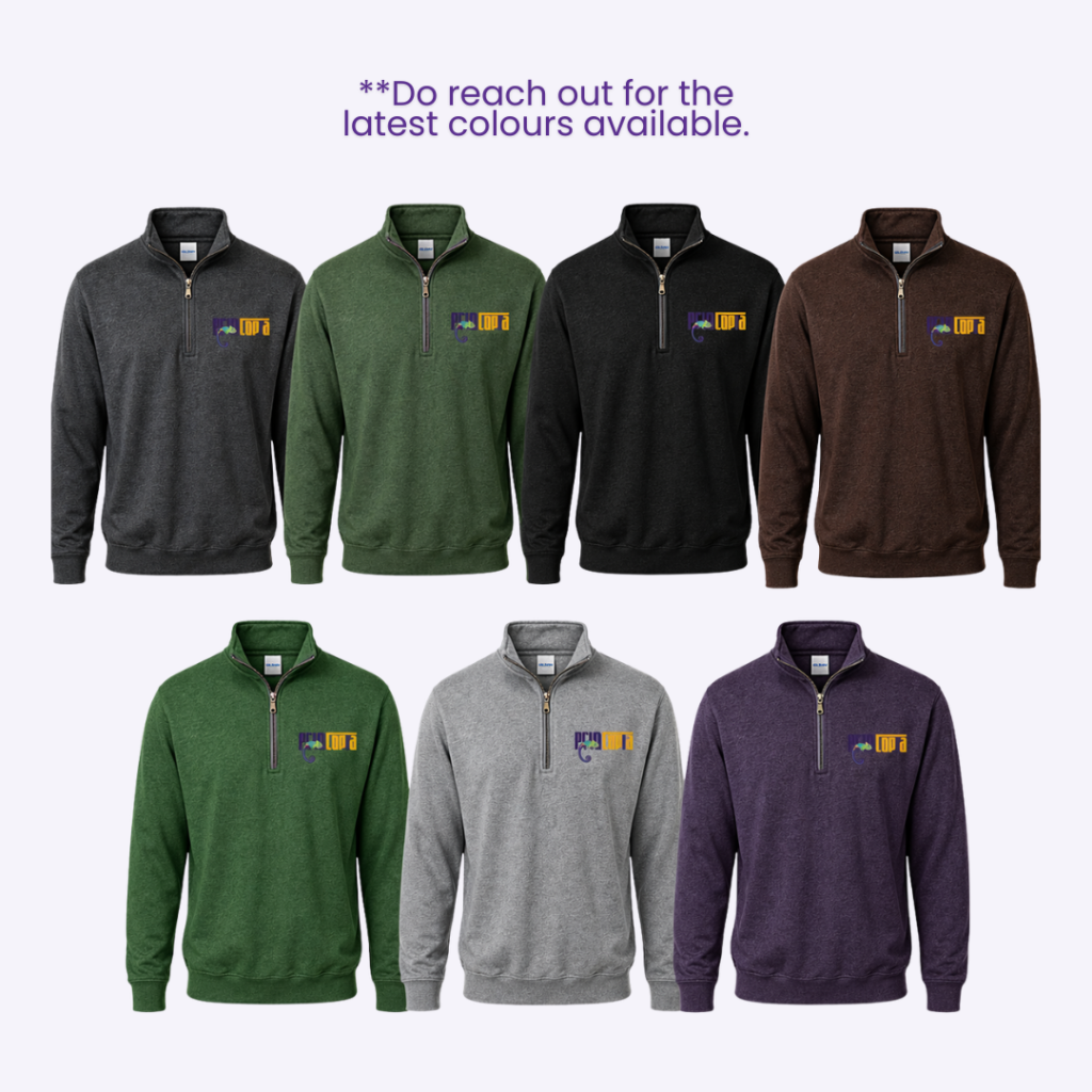 Customised Gildan Vintage Quarter-Zip Cadet Collar Sweatshirt | Custom Gildan Sweatshirt Printing Singapore | Printopia.sg