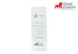 Custom Crystal Trophy Supplies & Printing for Great Eastern