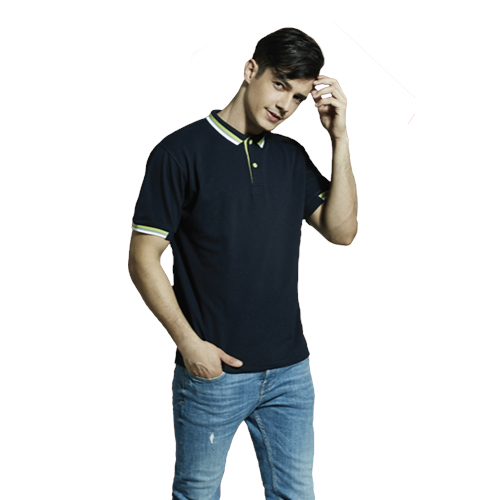 Honeycomb Cotton Polo T with Tipping (AW0082)