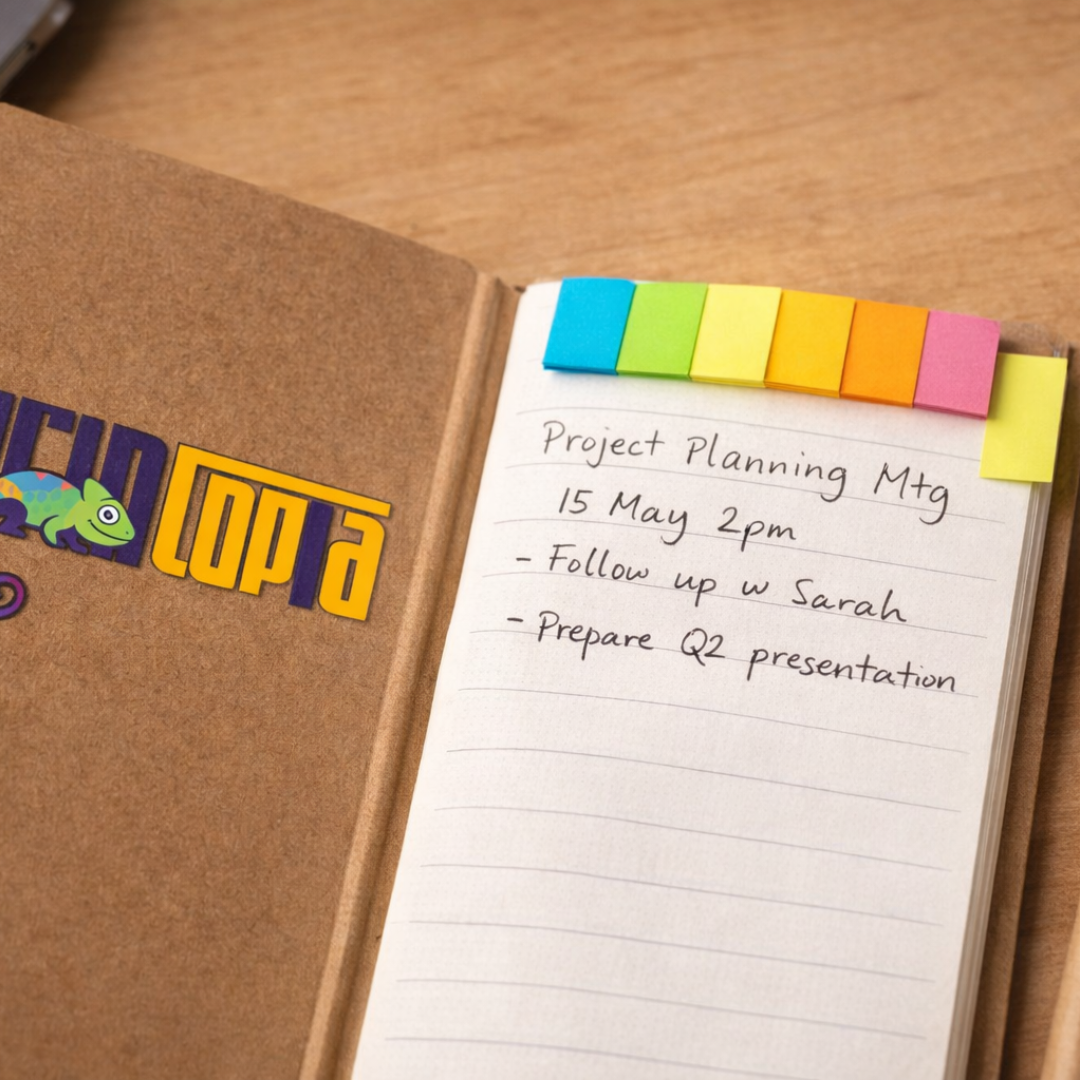 Custom Pocket Eco Friendly Notepad with Pen Singapore | Custom Notepad with PostIts Singapore