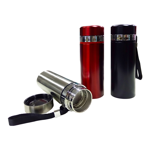Stainless Steel Tumbler with Filter and Hand Strap (LS0139)