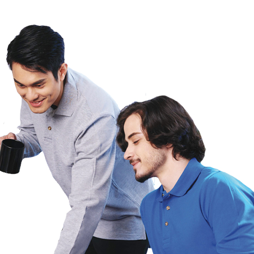 Honeycomb Cotton Polo T Long Sleeve (AW0092)