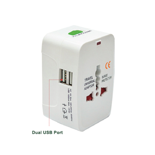 Dual USB Port Travel Adaptor (TA0049)