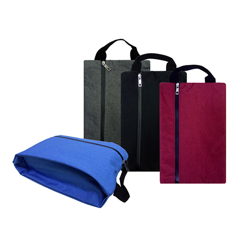 Melange Nylon Single Tone Shoe Bag (B0121)