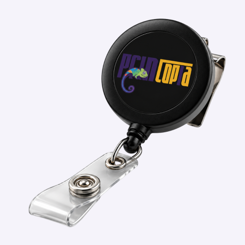 Custom Branded Retractable Badge Reel Singapore | 3x3cm | Staff ID Card Holder | Bulk Corporate Gift | Printopia