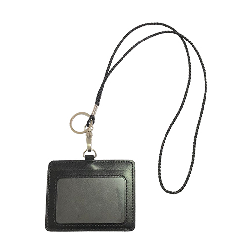 Braided PU Lanyard with Card Holder (PR0062)