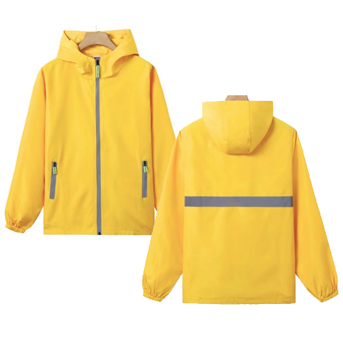 Windbreaker with Hood and Reflective Stripe (AW0106)