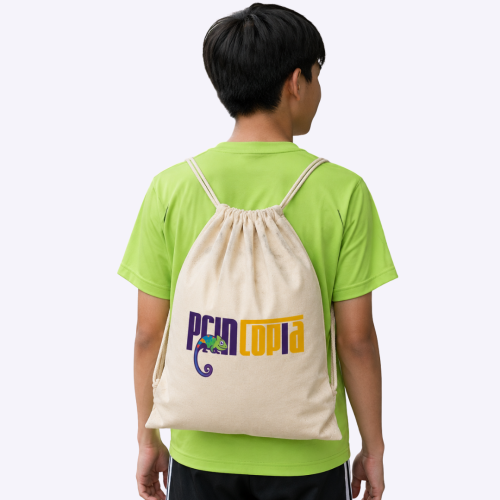 Custom Cotton Drawstring Bag Singapore | A3 30x40cm | Eco Bulk Gift | School and Event Printing | Printopia