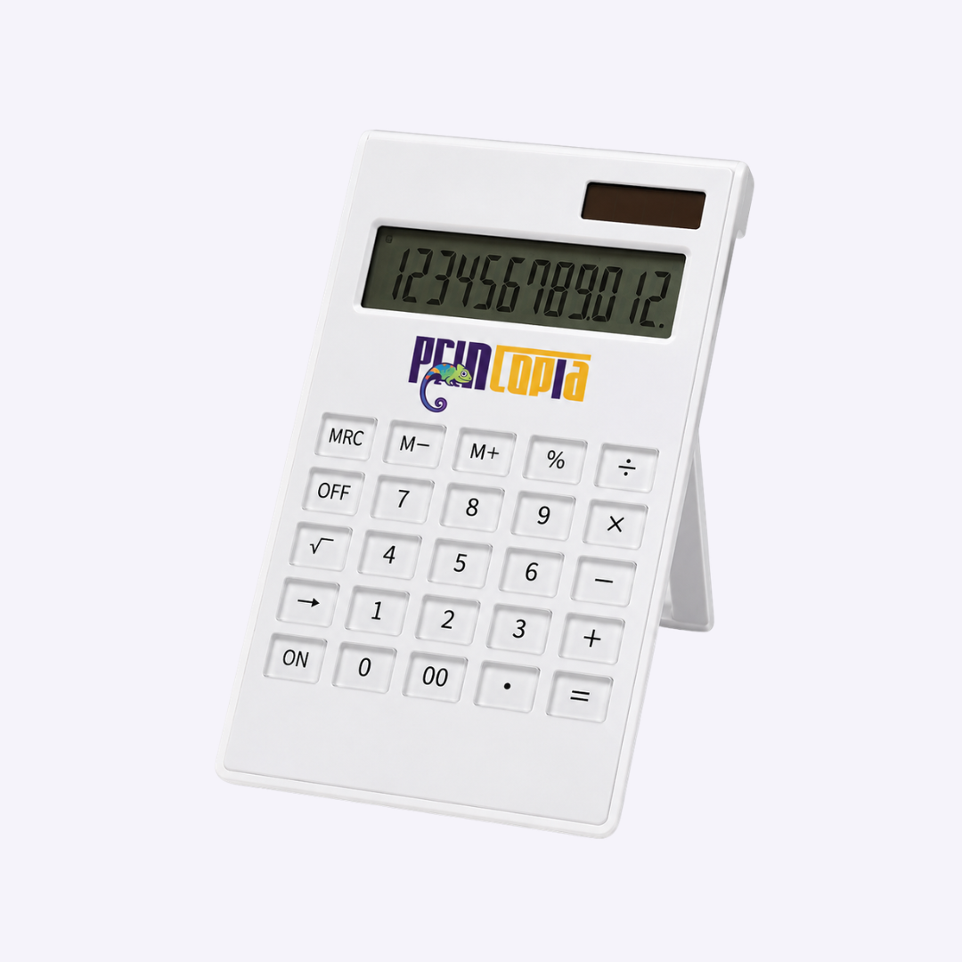 Custom Branded Portable Calculator Singapore | Logo Print | Bulk Desk Corporate Gift | Finance and Accounting Sector | Printopia