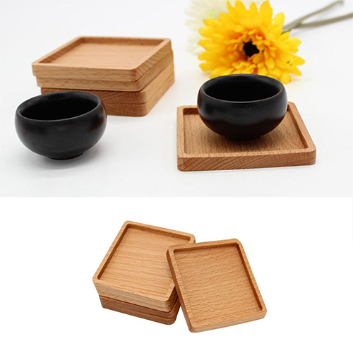 Wooden Coaster - Round and Square (PR0069) - Image 2