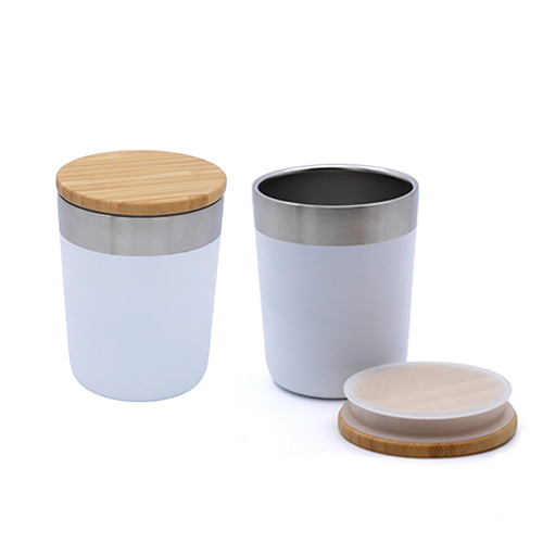 300ml Coffee Tumbler with Bamboo Lid (LS0190)