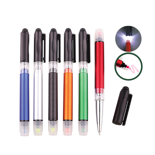 Pen with Highlighter and Light (STA0181)
