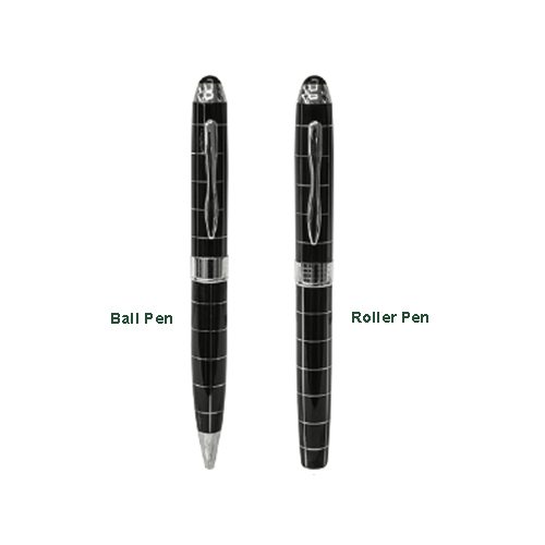 Checkered Metal Pen (STA0186)
