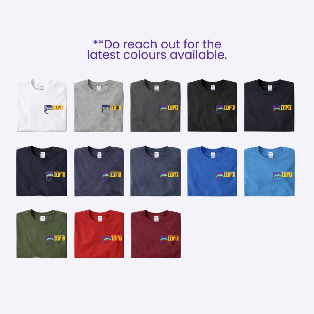 Customised Gildan Ultra Cotton Round Neck | Unisex | Customised Cotton Tee Singapore