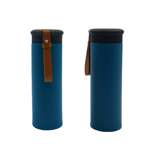 450ml Vacuum Flask with Leather Strap (LS0201)