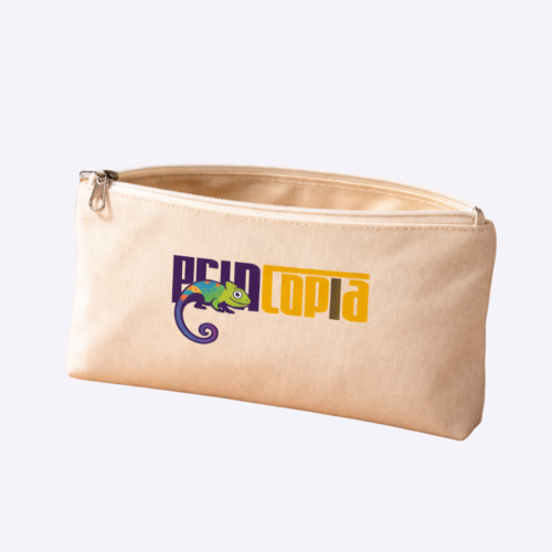 Custom Natural Cotton Zipper Pouch Singapore | Custom Pencil Cases Singapore | Corporate Gifts Singapore