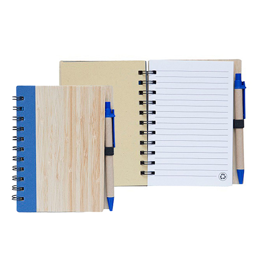 Eco Bamboo Cover Notebook with Pen (STA0190)
