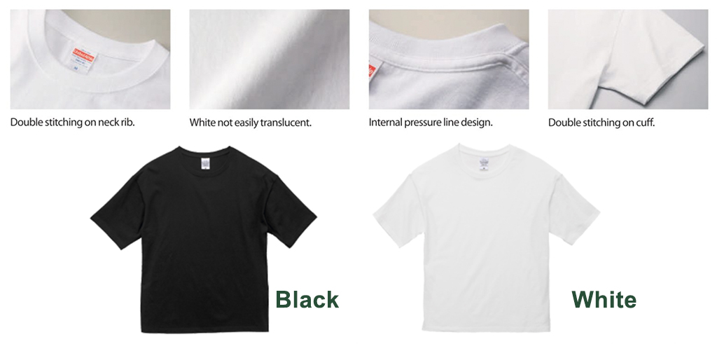 Customised United Athle Oversized Cotton T-Shirt 190GSM Singapore | Custom Oversized Tee Singapore | Printopia.sg