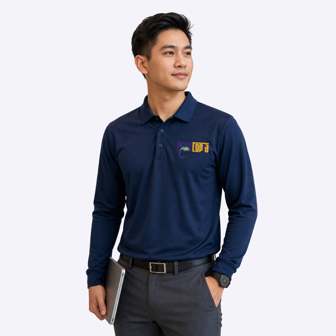 Customised Dri Fit Polo Long Sleeve Singapore | Custom Long Sleeve Tee Singapore