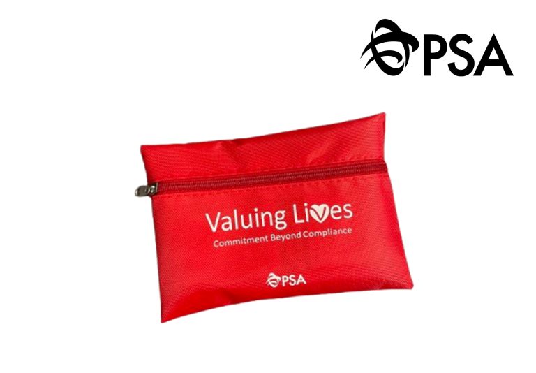 Custom Branded First Aid Kit with PVC Pouch | Bulk Corporate Safety Gift Singapore | Printopia