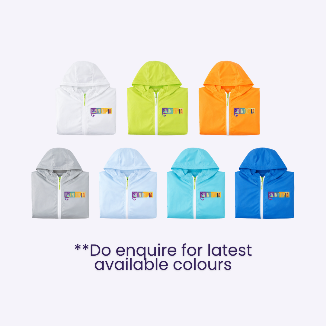 Custom Lightweight Windbreaker Singapore | Corporate Gifting