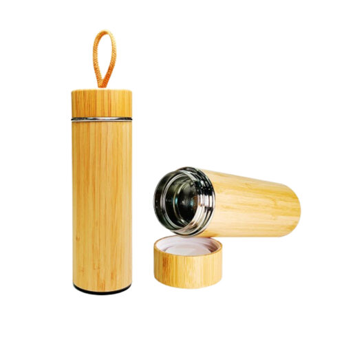 450ml Wooden Finishing Vacuum Flask (LS0262)