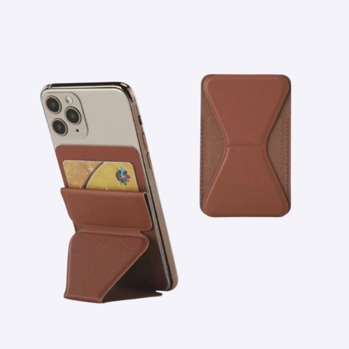 Custom MagSafe Magnetic Phone Holder with Card Slot Singapore | PU | Vertical and Horizontal | Bulk Corporate Tech Gift | Printopia
