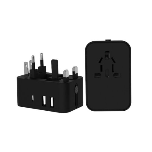 Travel Adaptor with 2 USB + 1 Type C Port_3.0 (TA0076)
