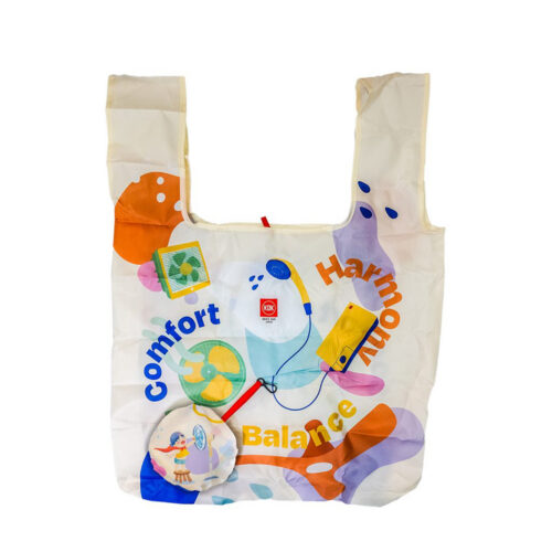 Polyester Foldable Bag - Round Pouch (B0197)
