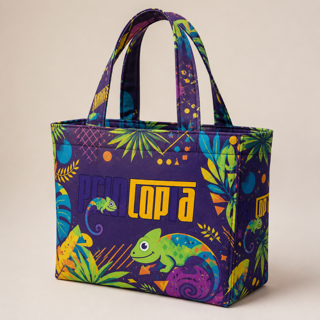 Custom Sublimation Mini Tote Bag Singapore | Full-Colour Print | 23x17x9cm | Bulk Event and Corporate Gift | Printopia
