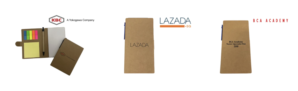 Custom Pocket Eco Friendly Notepad with Pen Singapore | Custom Notepad with PostIts Singapore