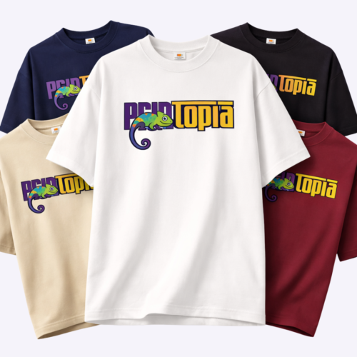 Custom Oversized Cotton Poly Roundneck 210gsm | Custom Tee with Logo Singapore