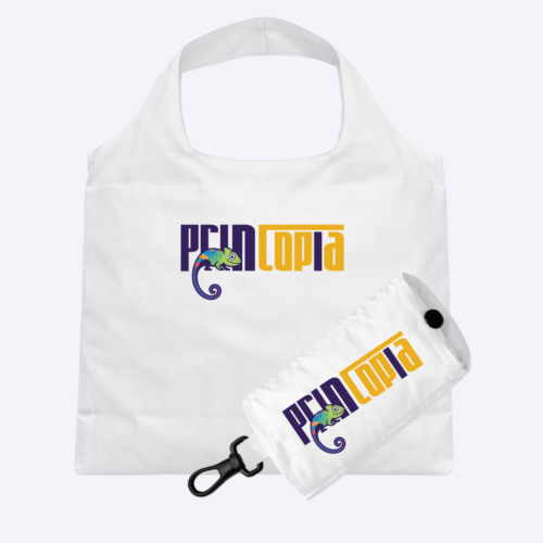Custom Foldable Tote Bag with Pouch Clip Singapore | Corporate Gifts Singapore